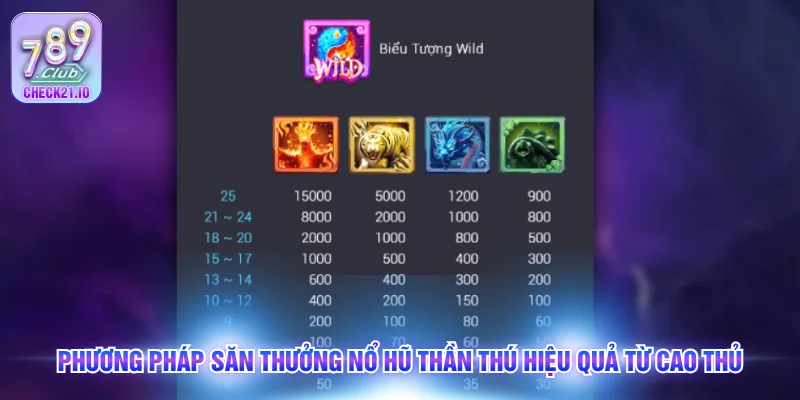 Phương pháp săn thưởng nổ hũ thần thú hiệu quả từ cao thủ